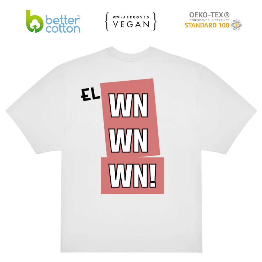 Polera Oversized Frases 100% Algodón Orgánico - Imagen 2