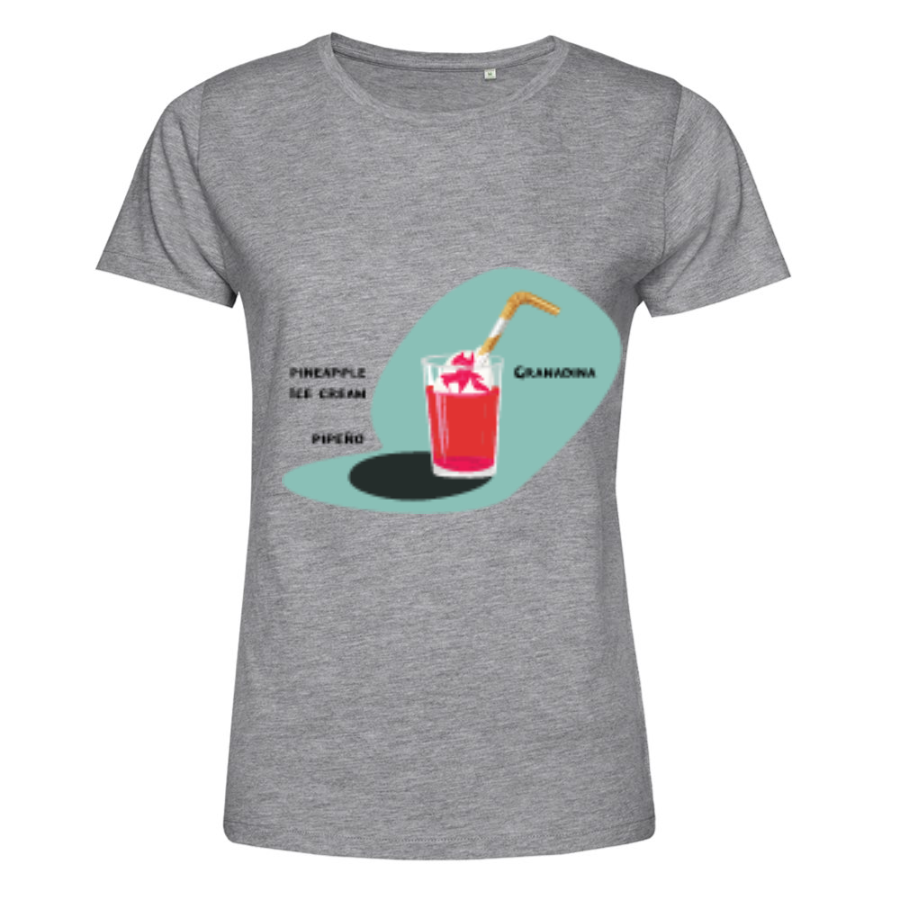 Polera estampada Terremoto 100% Algodón Orgánico Mujer - Imagen 6