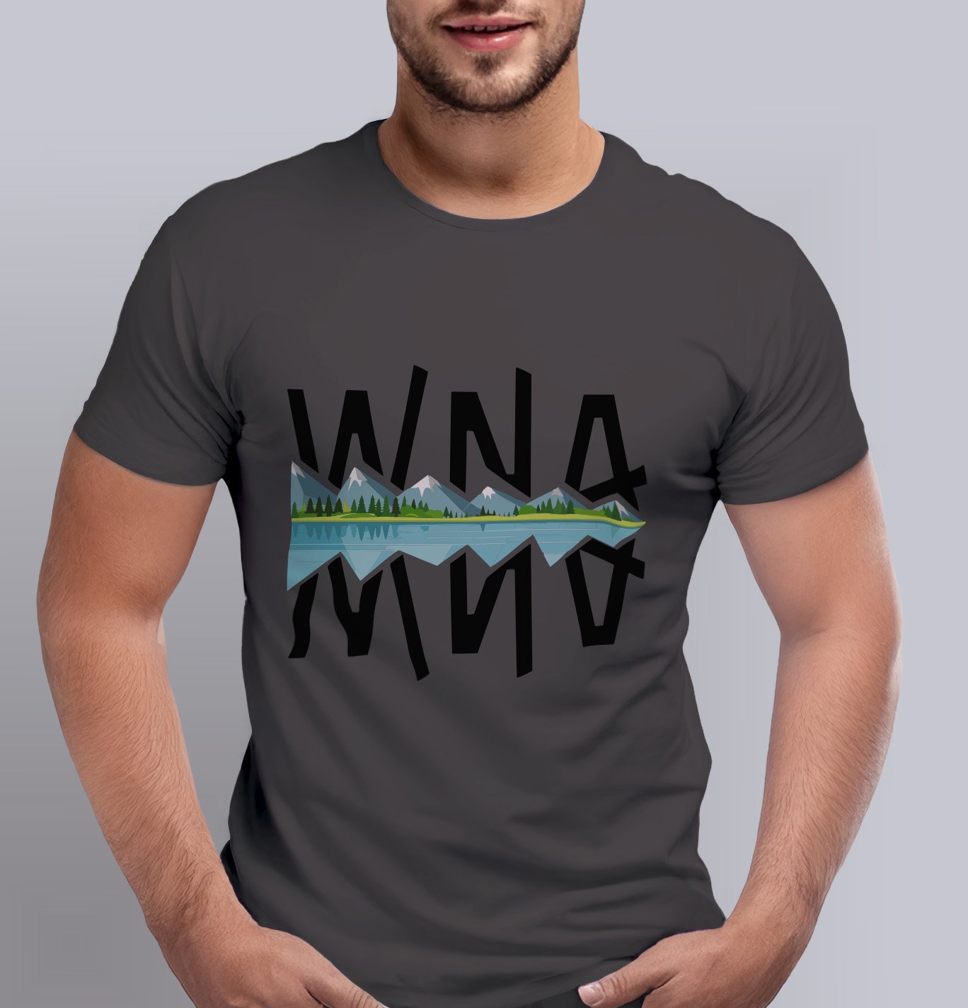 Polera Estampada 100% Algodón Orgánico Hombre - Imagen 2