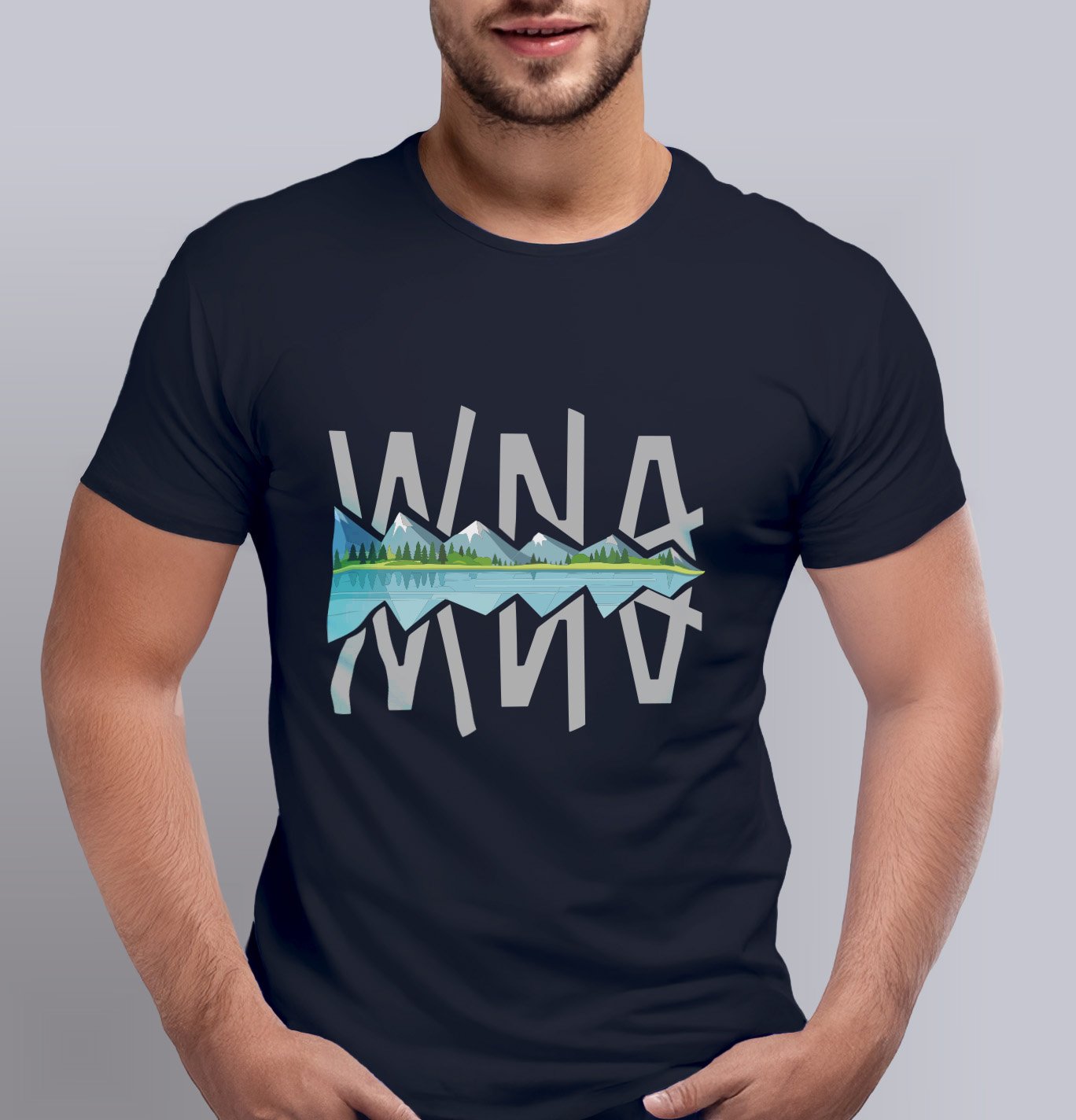 Polera Estampada 100% Algodón Orgánico Hombre - Imagen 4