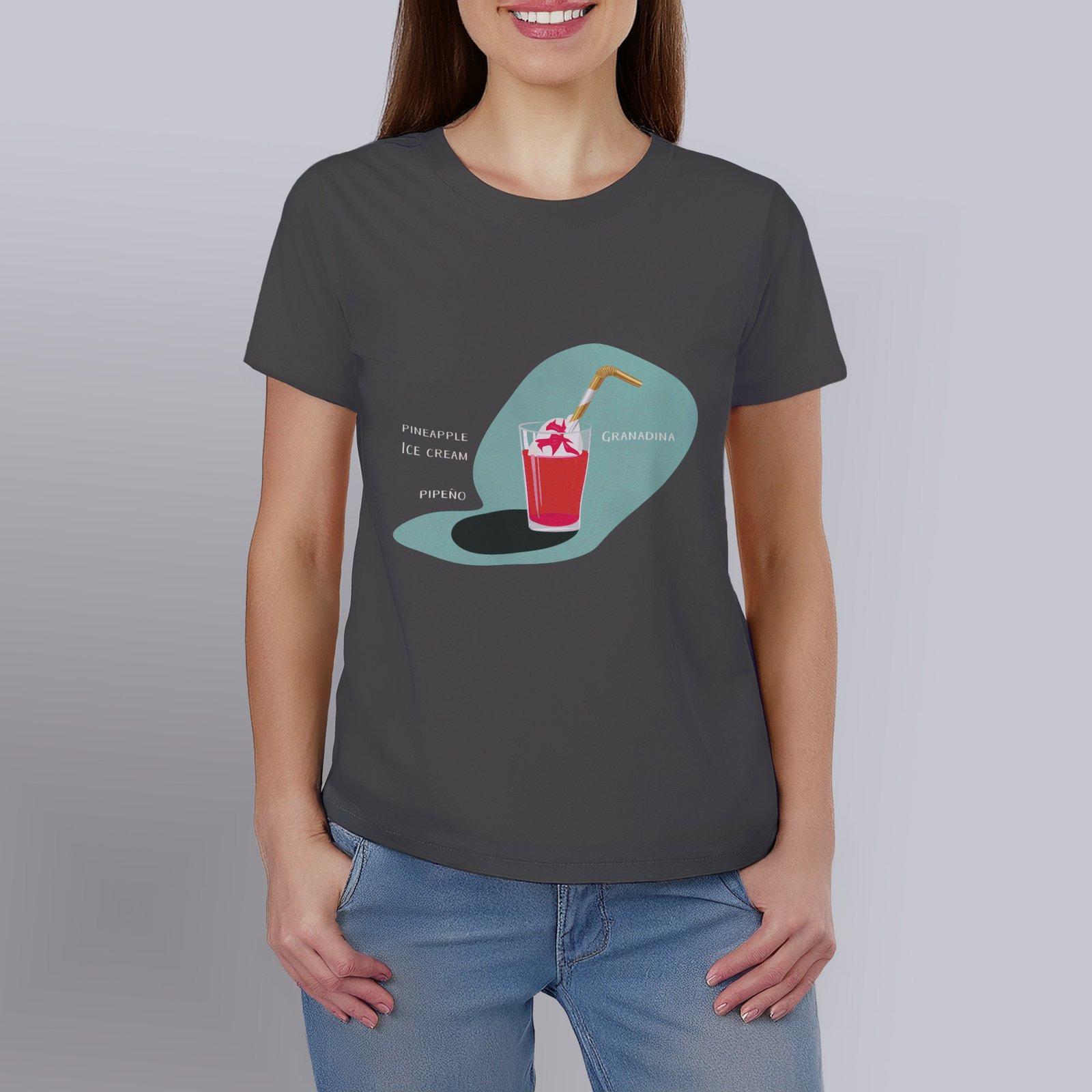 Polera estampada Terremoto 100% Algodón Orgánico Mujer - Imagen 3