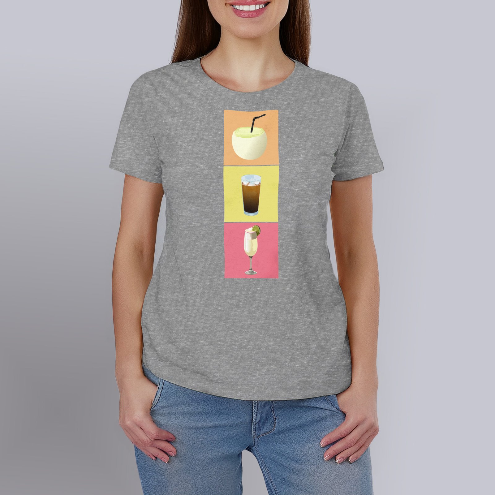 Polera Drinks 100% Algodón Orgánico Mujer - Imagen 3