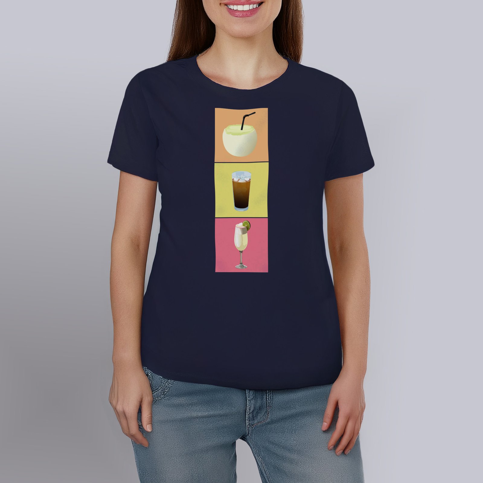 Polera Drinks 100% Algodón Orgánico Mujer - Imagen 7