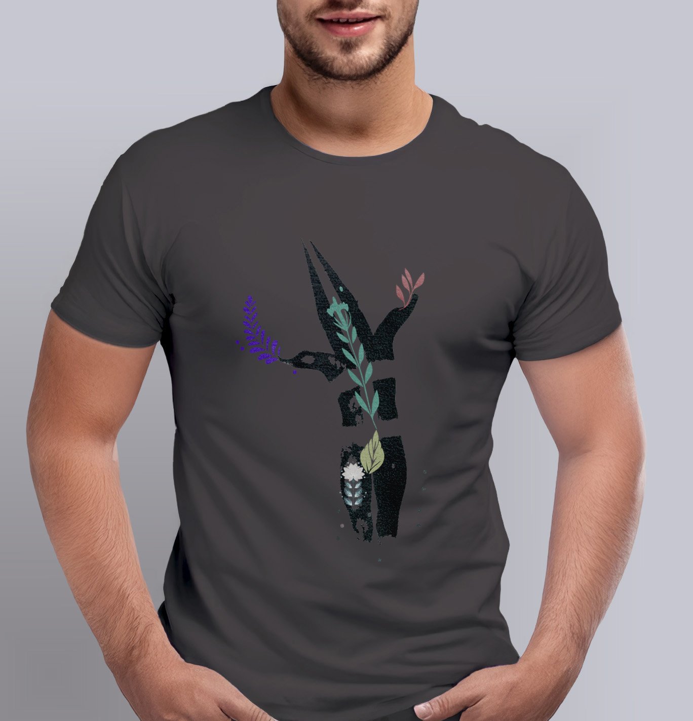 Polera Polo "selknam" stencil - Imagen 4