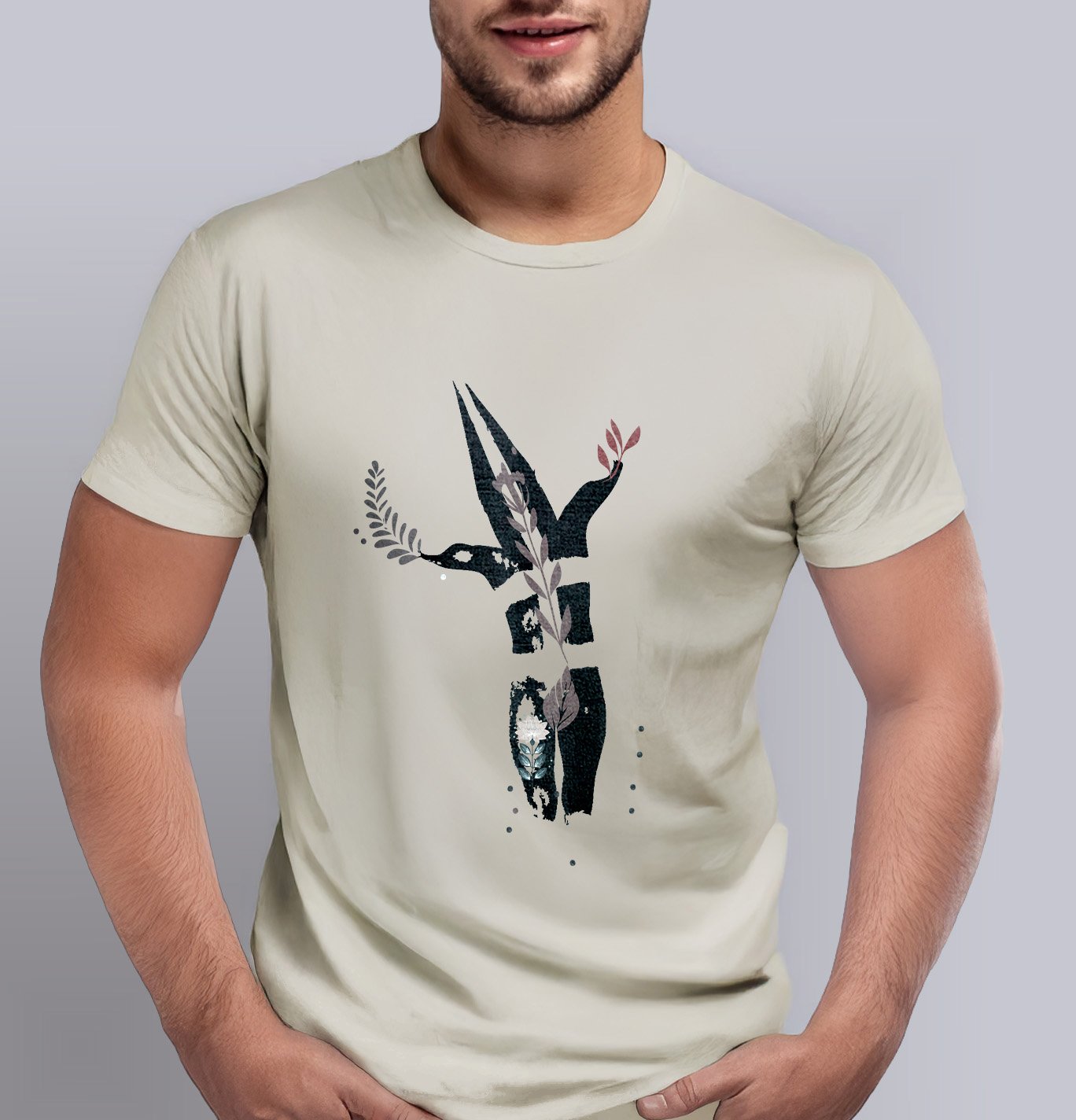 Polera Polo "selknam" stencil