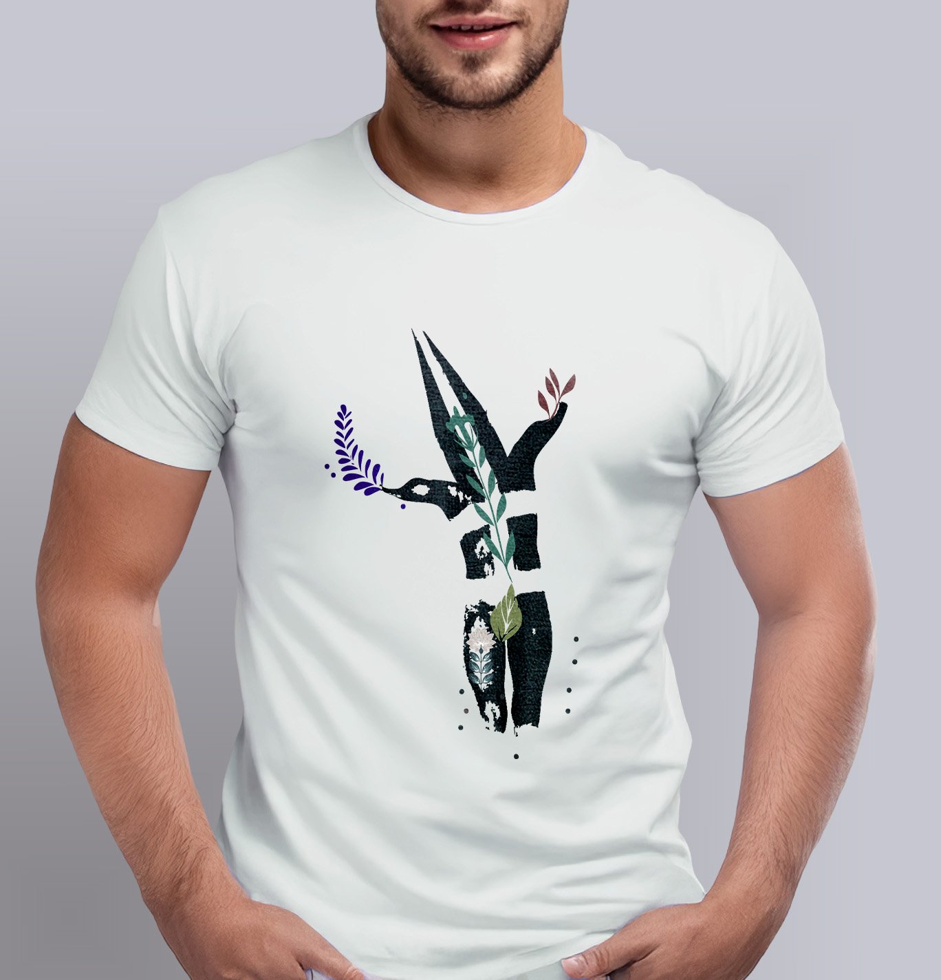 Polera Polo "selknam" stencil - Imagen 8