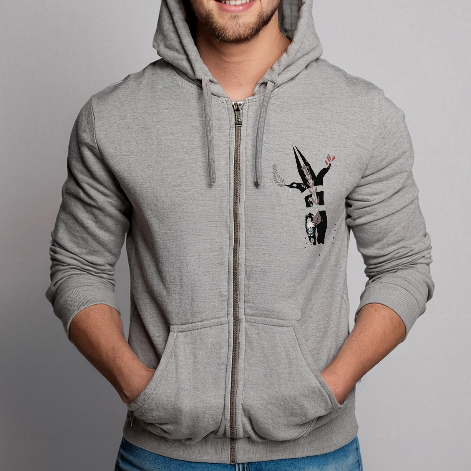 Poleron Cierre Selknam stencil - Imagen 3