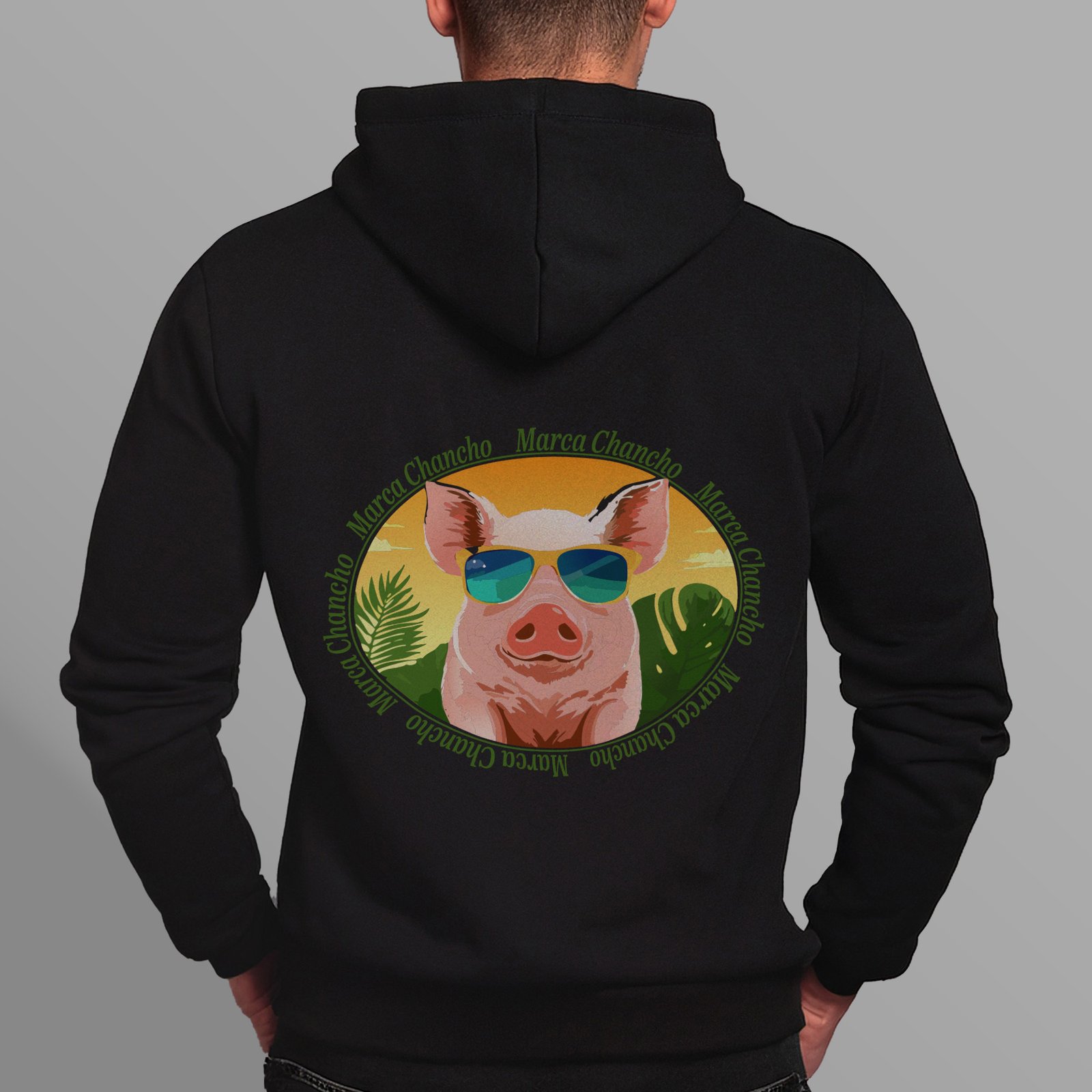Poleron con cierre "marca chancho" - Imagen 2
