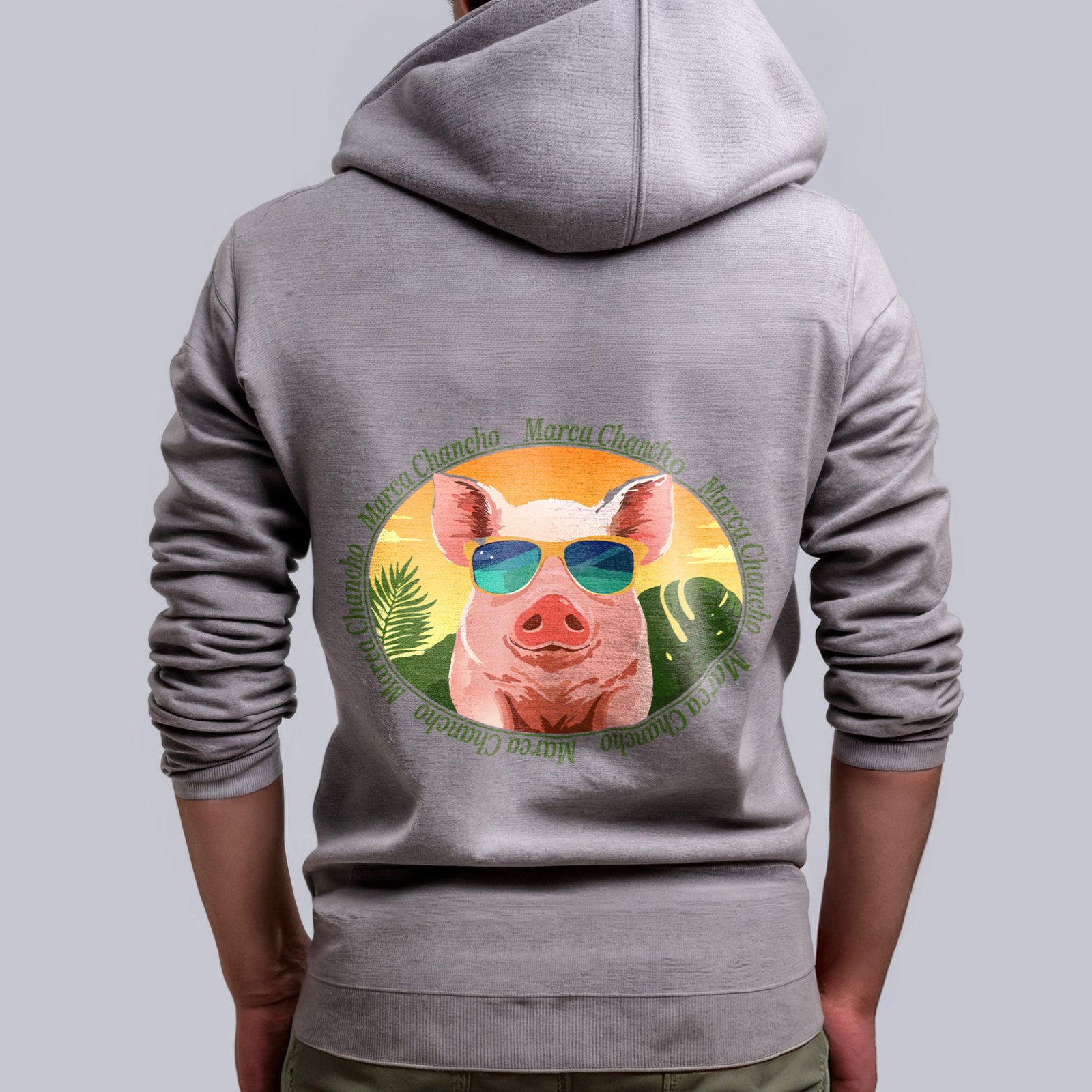 Poleron con cierre "marca chancho" - Imagen 3