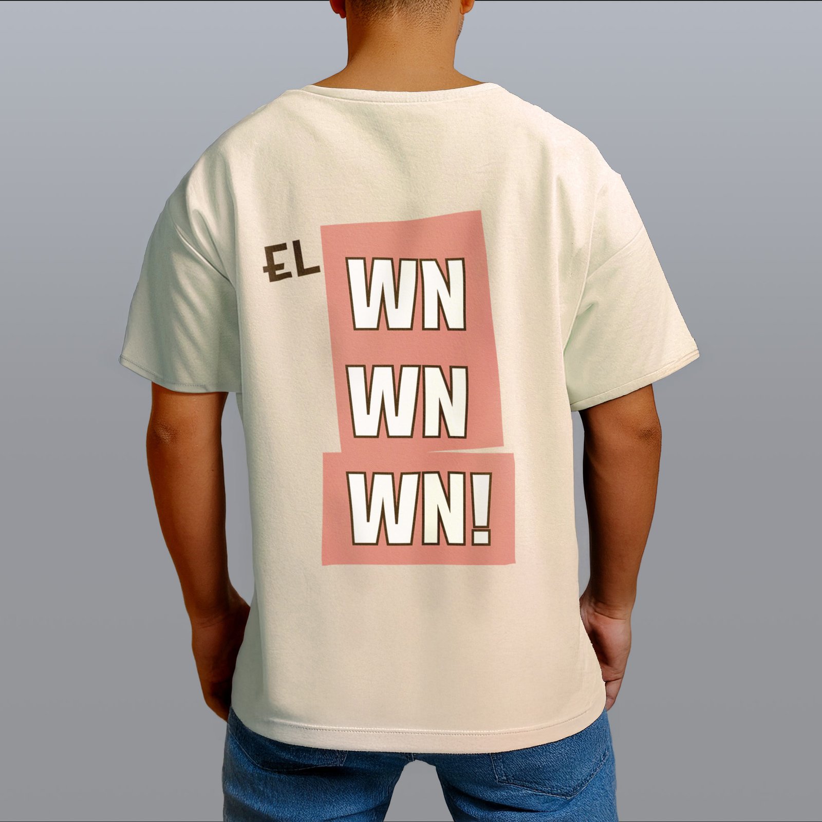 Polera Oversized "el WN WN WN" Espalda