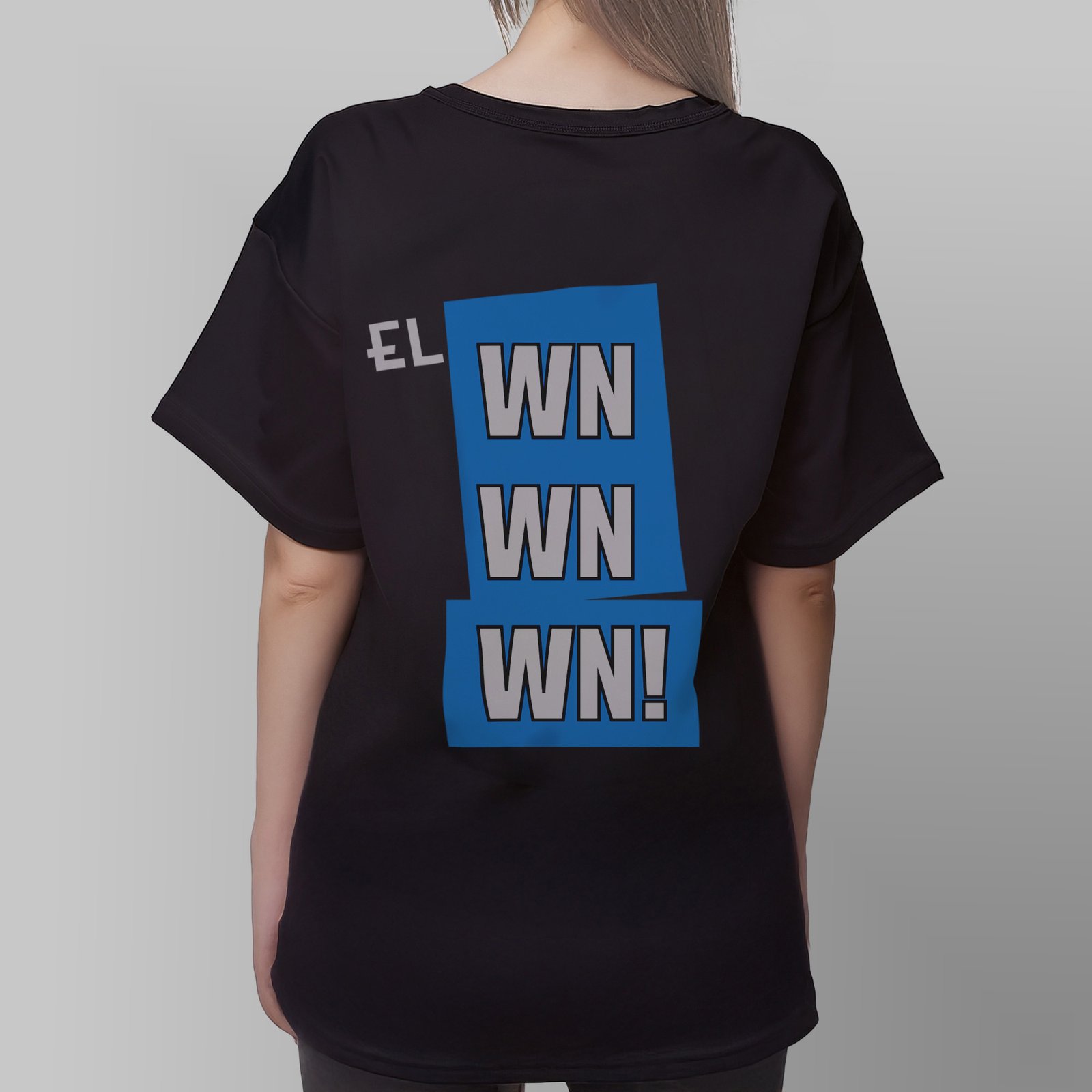 Polera Oversized "el WN WN WN" Espalda - Imagen 2