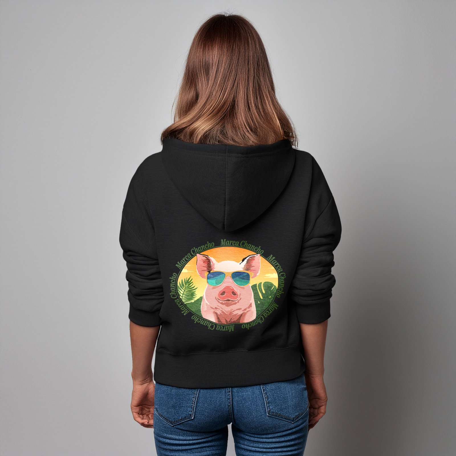 Poleron con cierre "marca chancho"