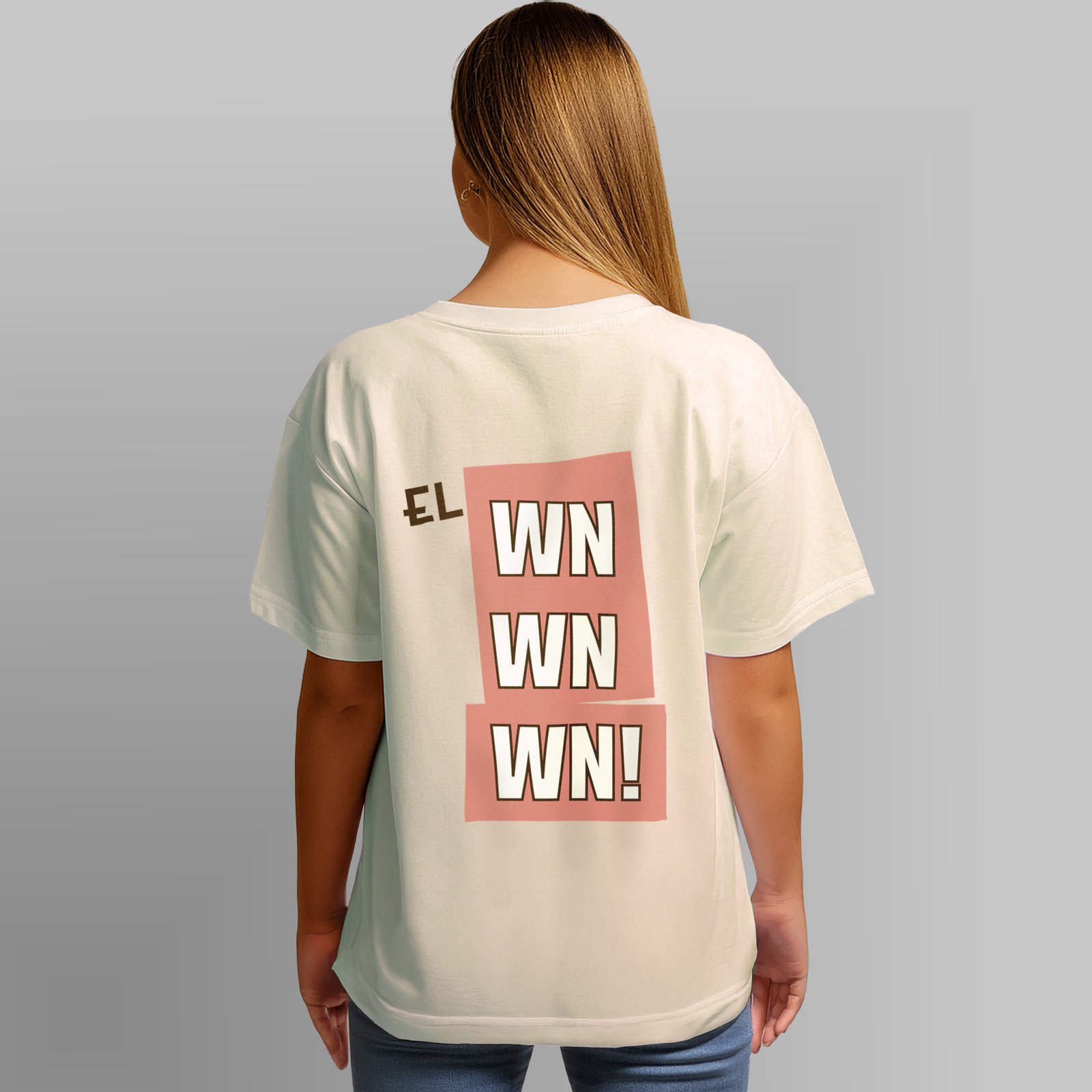 Polera Oversized "el WN WN WN" Espalda - Imagen 3