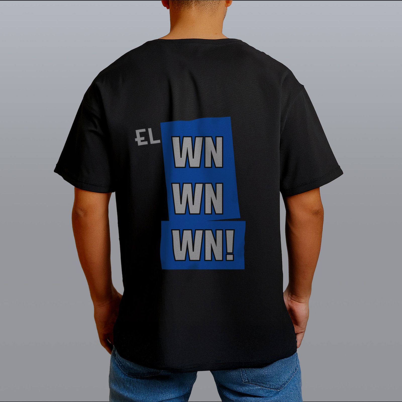 Polera Oversized "el WN WN WN" Espalda - Imagen 4