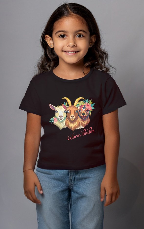 Polera infantil "cabras lindas"