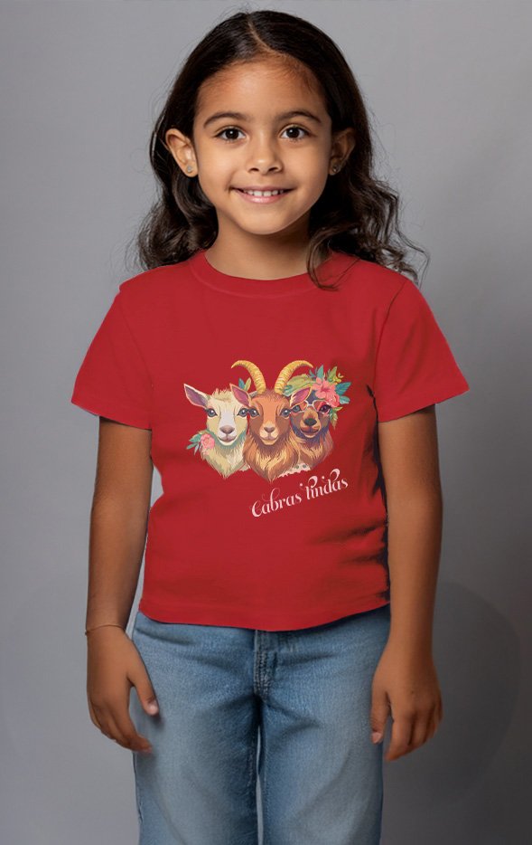 Polera infantil "cabras lindas" - Imagen 3